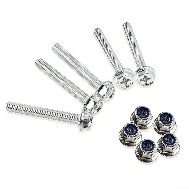 XTPTFABS 19M7834 14M7397 for John Deere Equipment Screw and Lock Nut，5PCS Auger Shear Bolt and Lock Nut Kit (5) - Image 1